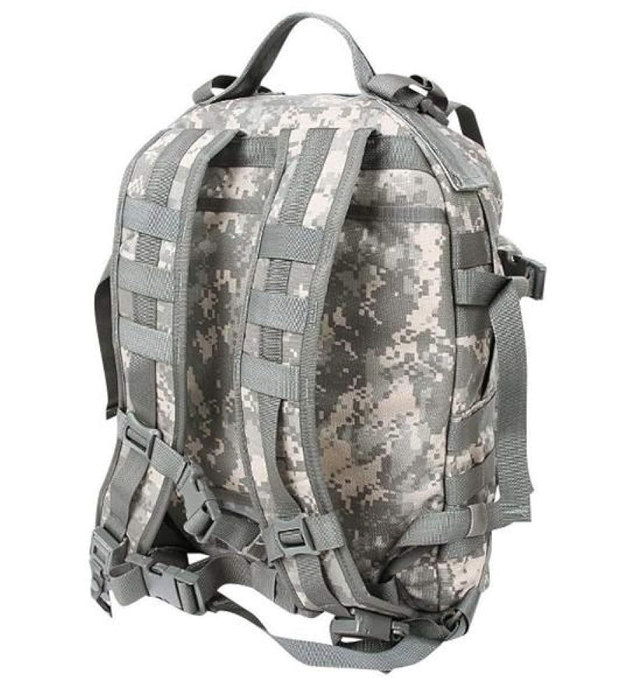 Illustrative example of army surplus backpack