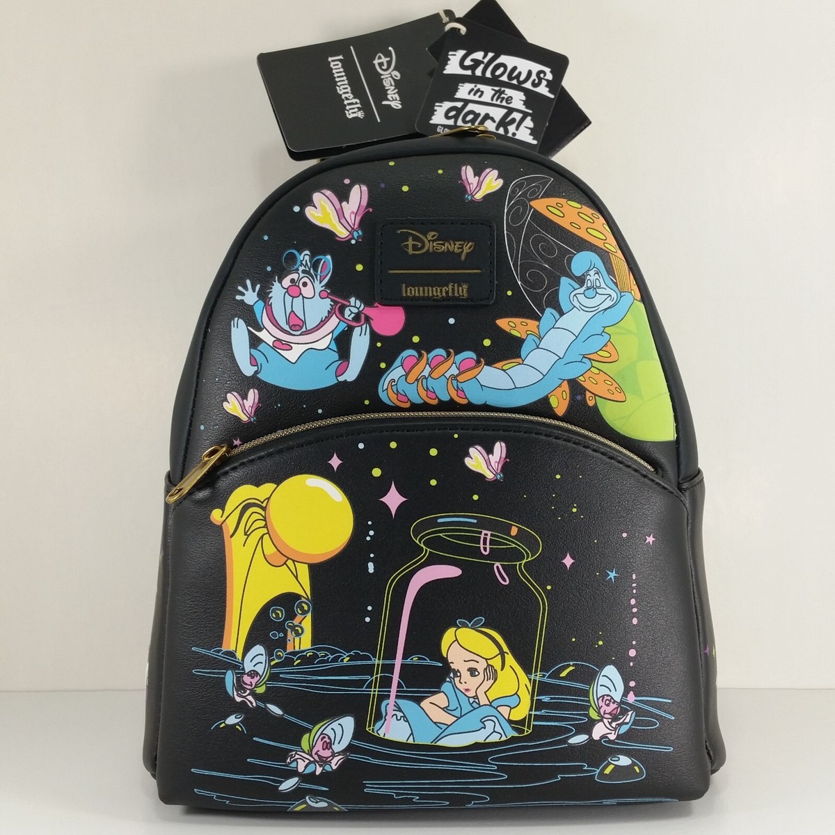 Illustrative example of backpack alice in wonderland