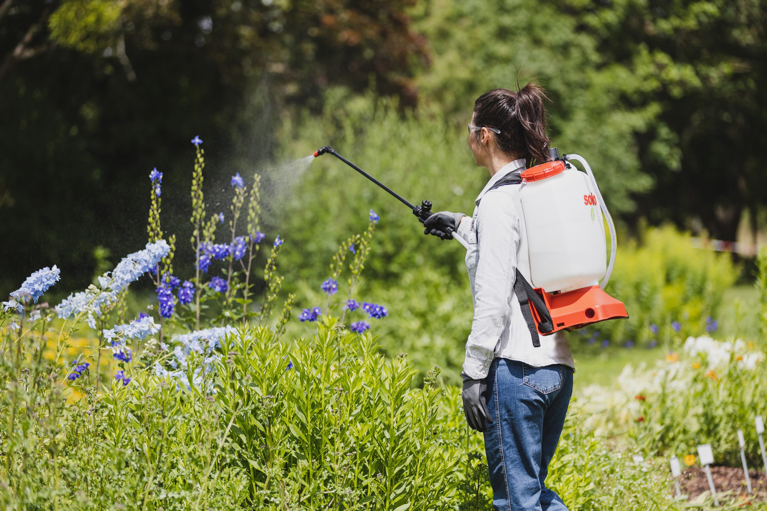 Illustrative example of backpack battery sprayer