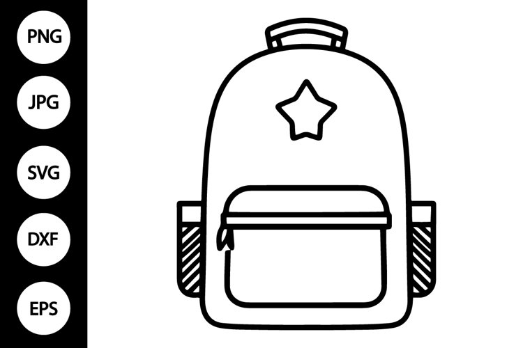 Illustrative example of backpack dxf free download
