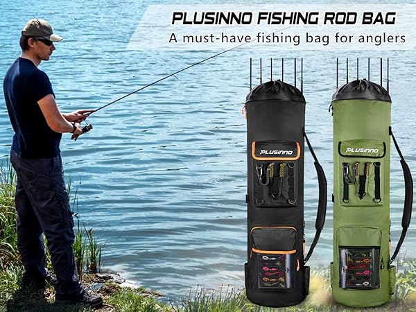 Illustrative example of backpack fishing rod