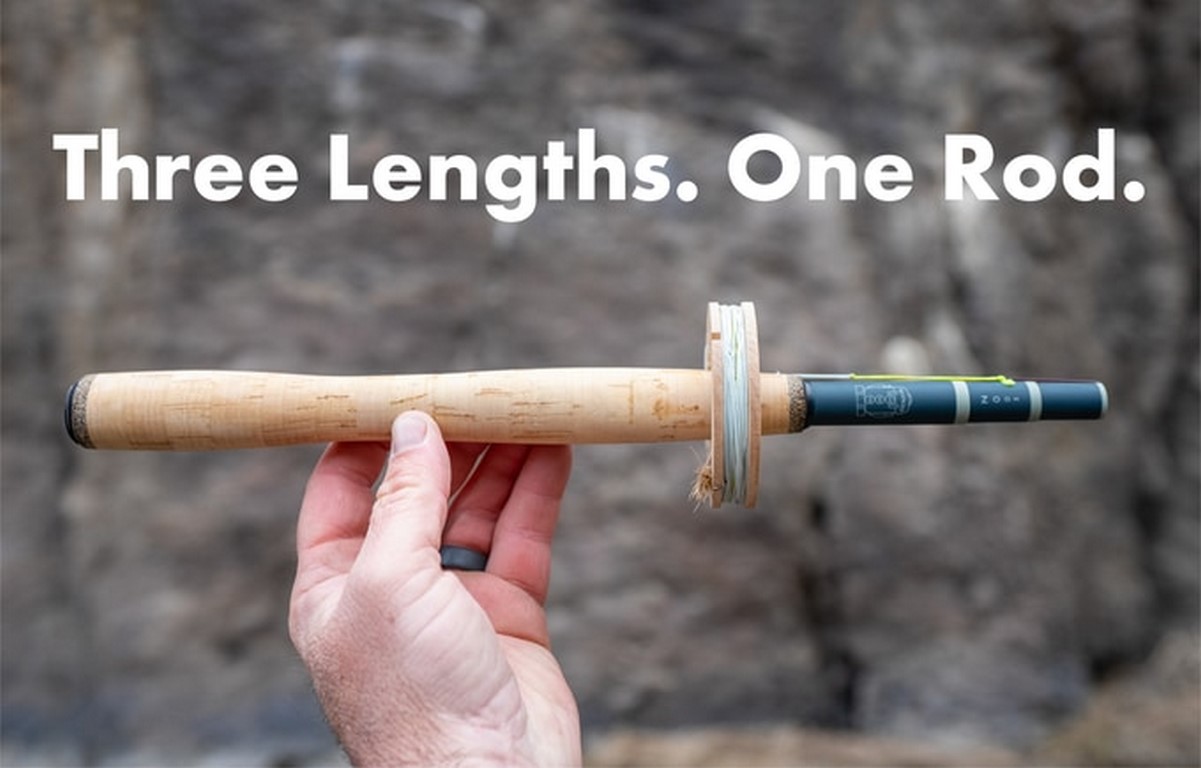 Illustrative example of backpack fishing rod