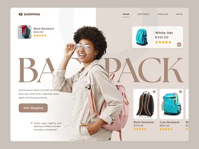 Illustrative example of backpack graphic