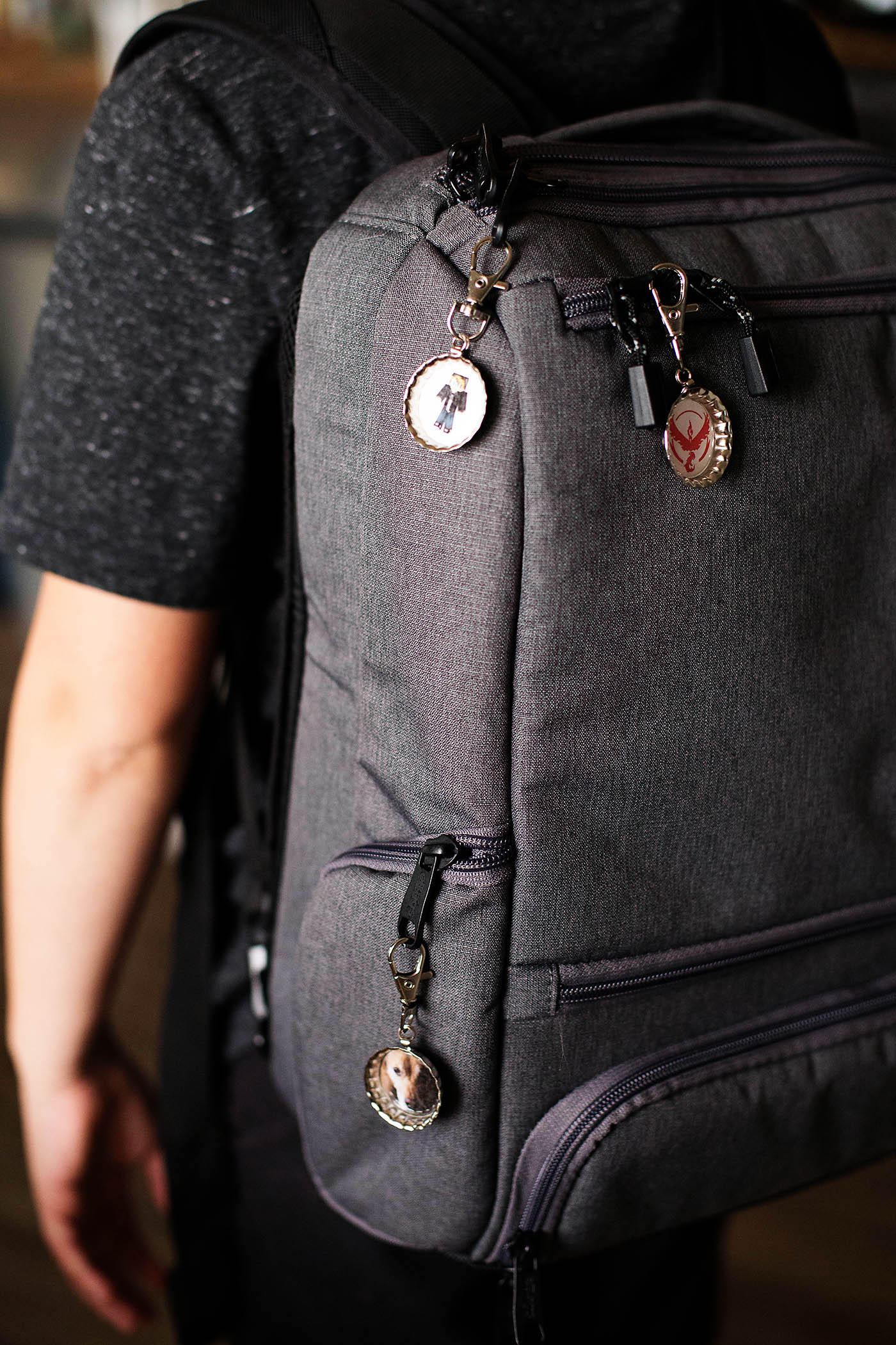Illustrative example of backpack keychain