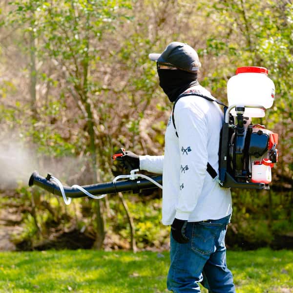 Illustrative example of backpack mosquito fogger