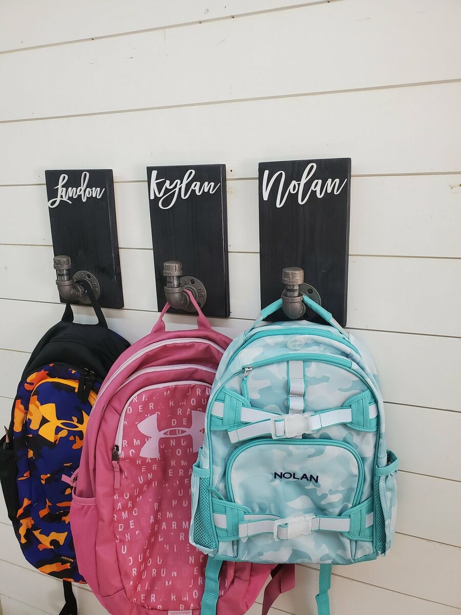 Illustrative example of backpack on hook
