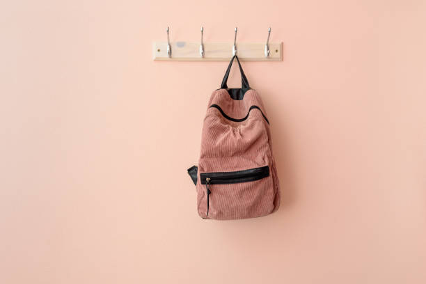Illustrative example of backpack on hook