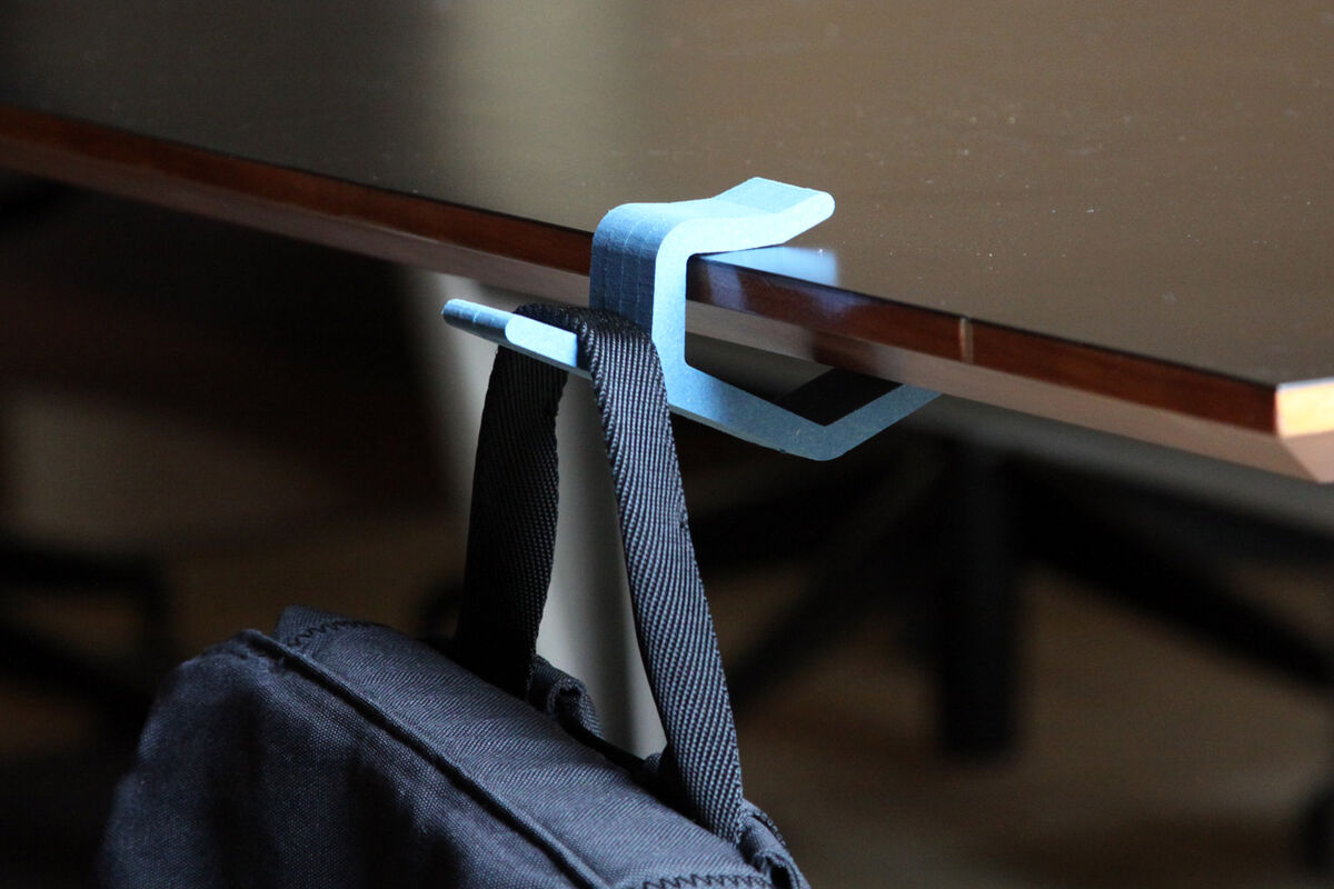 Illustrative example of backpack on hook