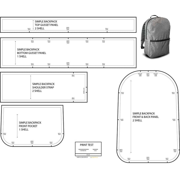 Illustrative example of backpack pattern