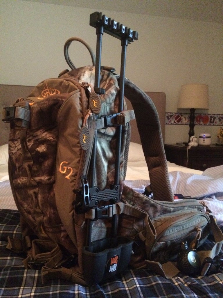 Illustrative example of backpack quiver