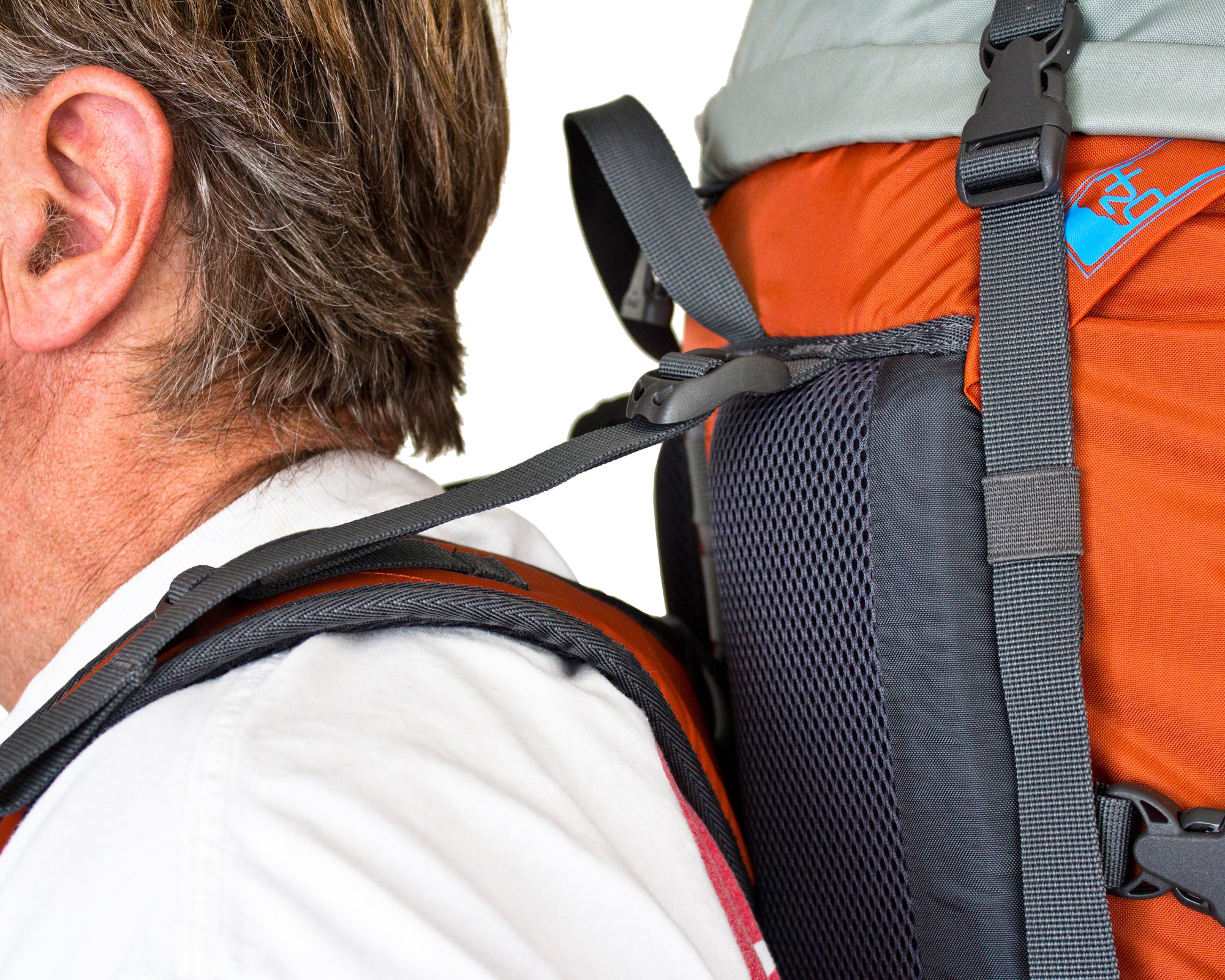 Illustrative example of backpack shoulder straps