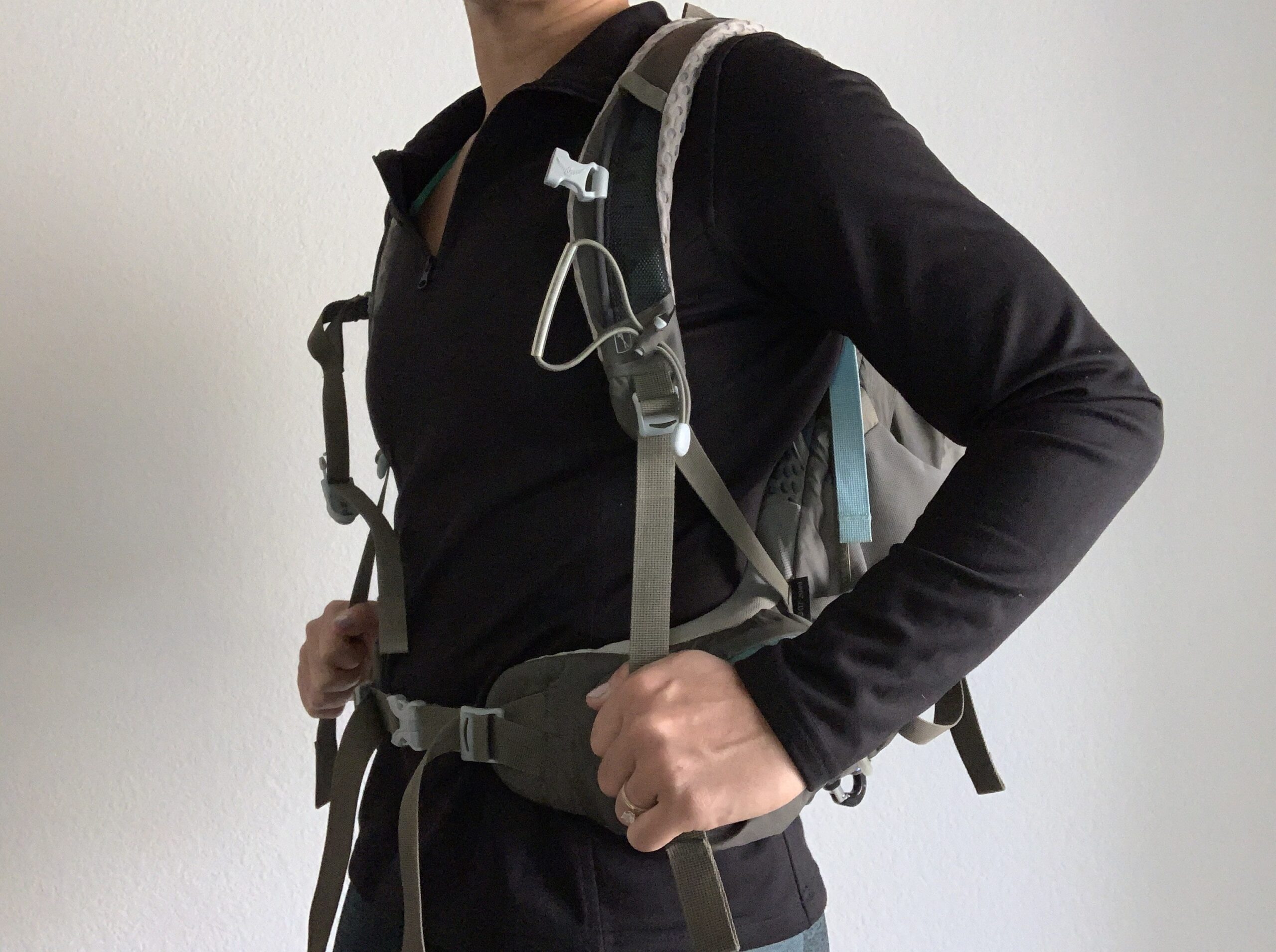 Illustrative example of backpack shoulder straps
