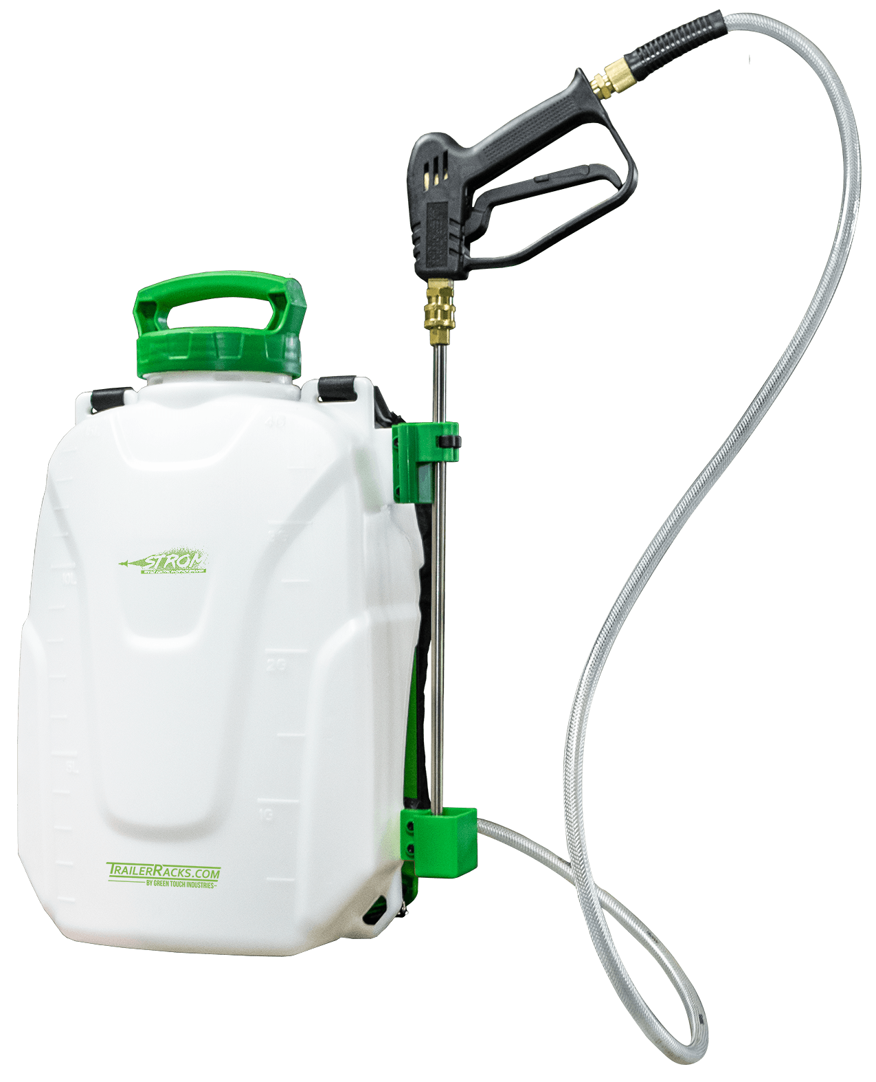 Illustrative example of backpack sprayer battery powered