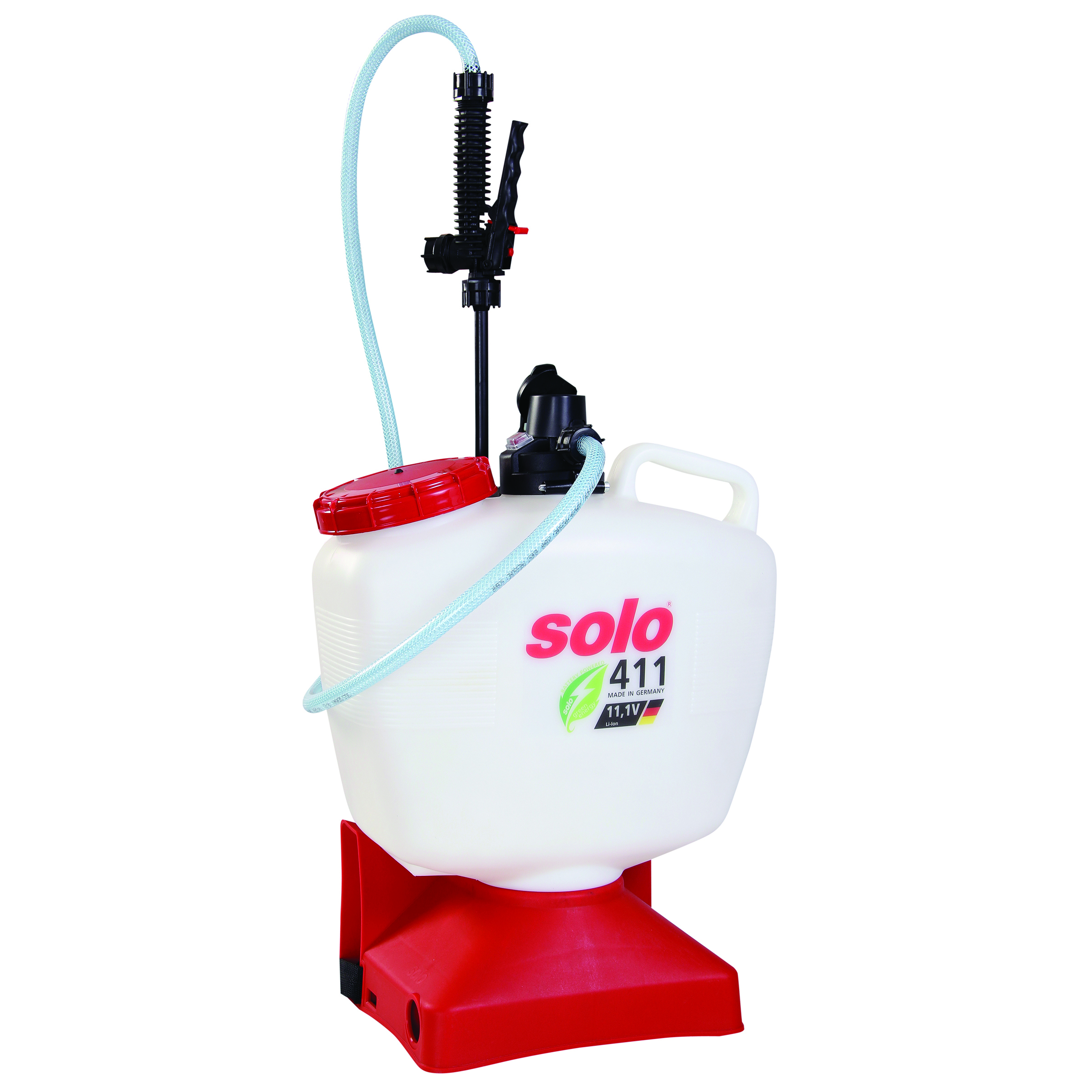 Illustrative example of backpack sprayer battery powered