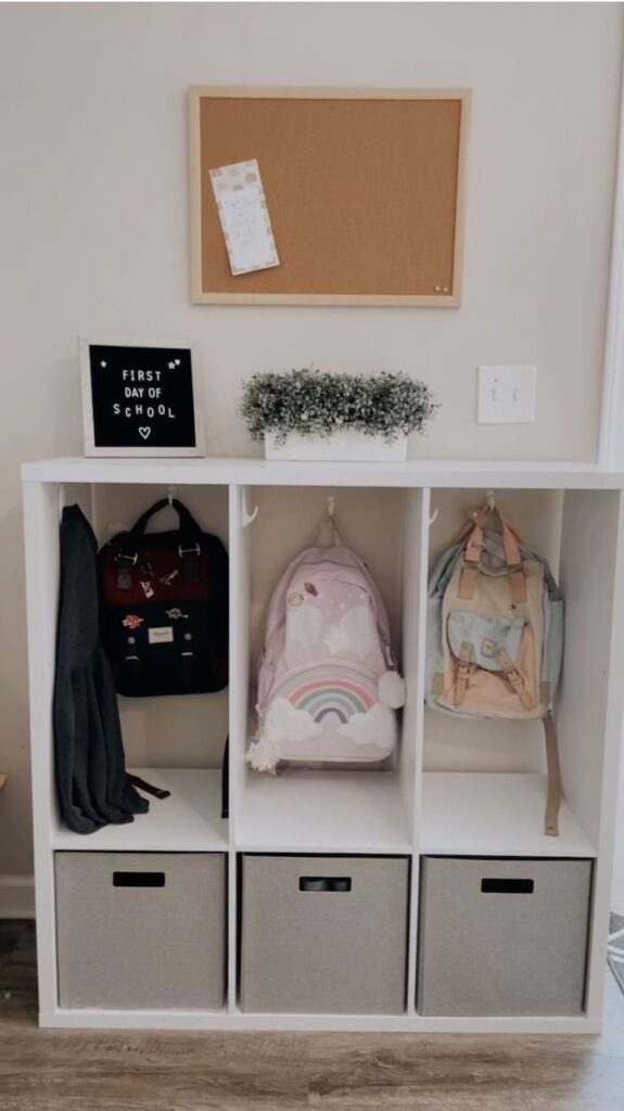 Illustrative example of backpack storage ideas