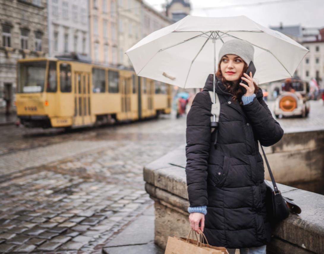 Illustrative example of backpack umbrella