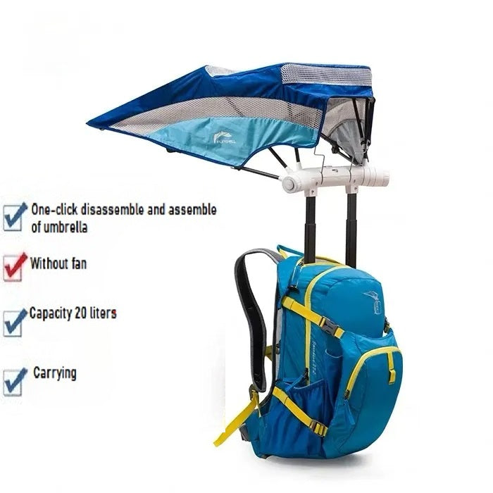 Illustrative example of backpack umbrella