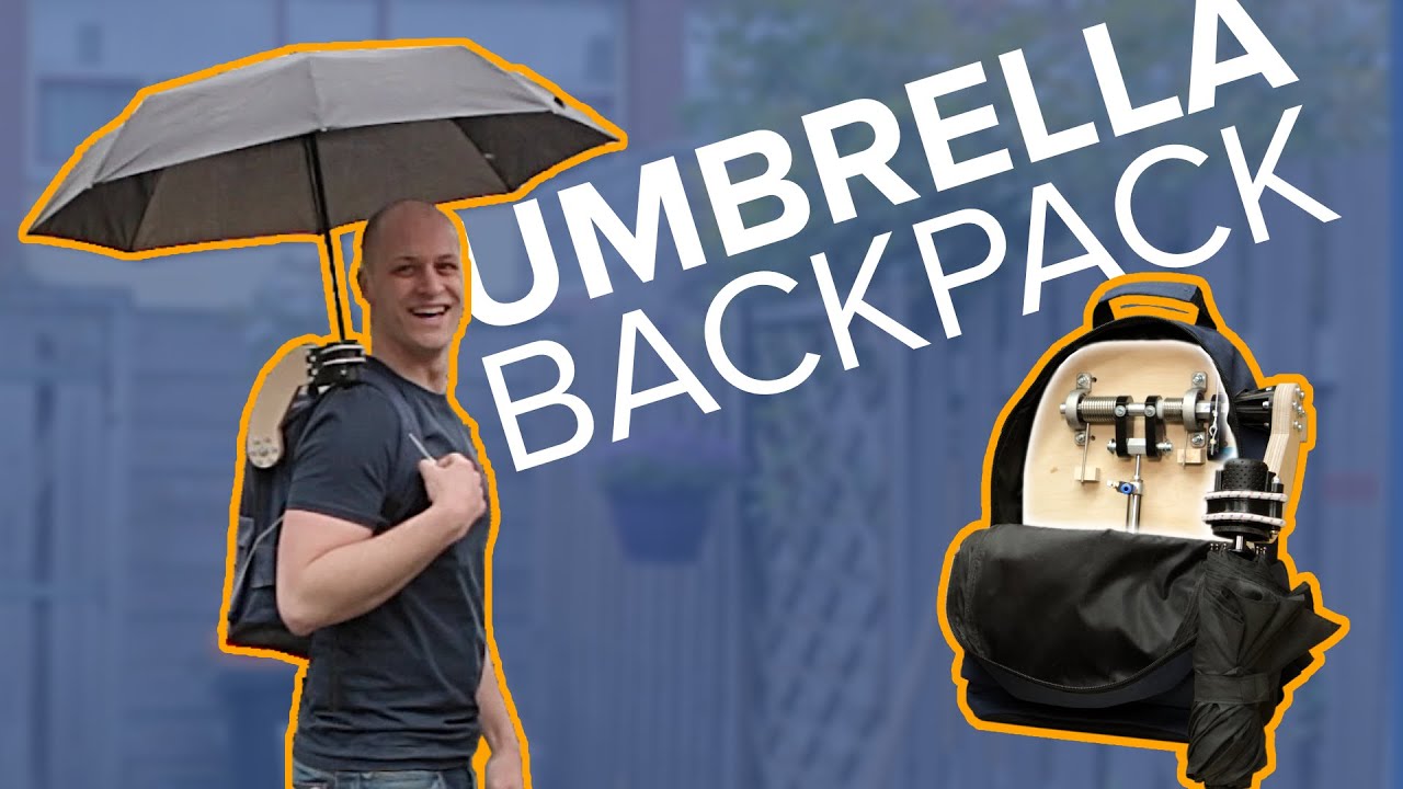 Illustrative example of backpack umbrella