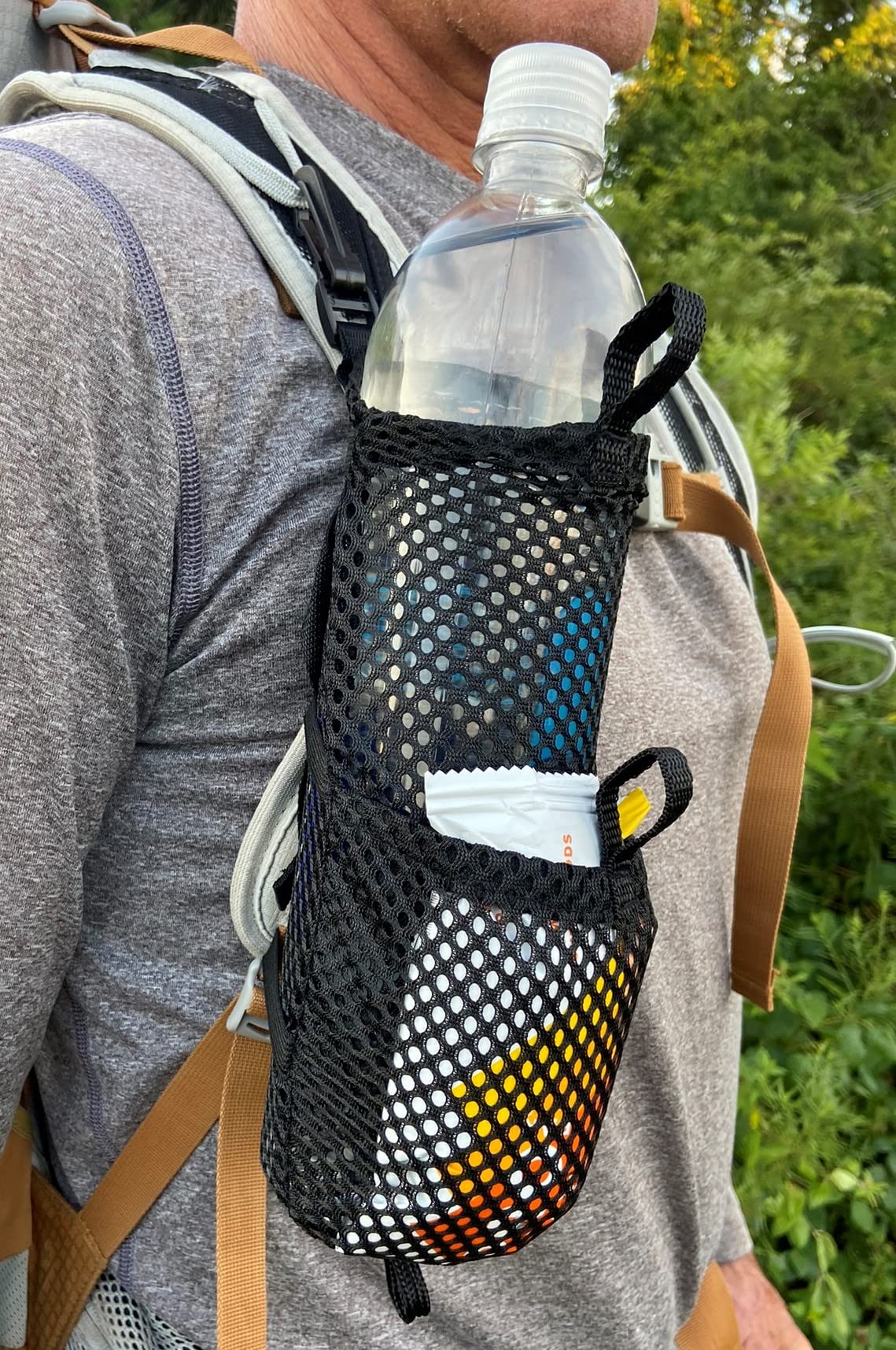 Illustrative example of backpack water bottle