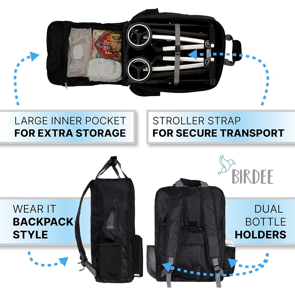 Illustrative example of backpack with stroller