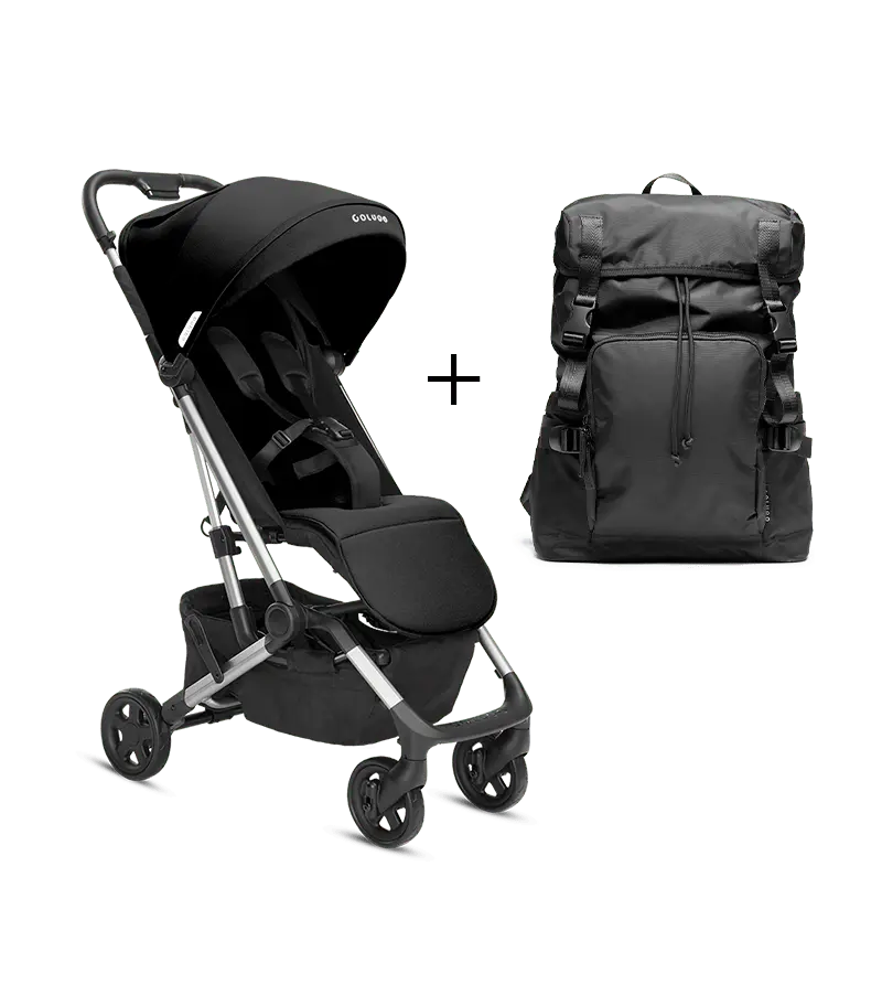 Illustrative example of backpack with stroller