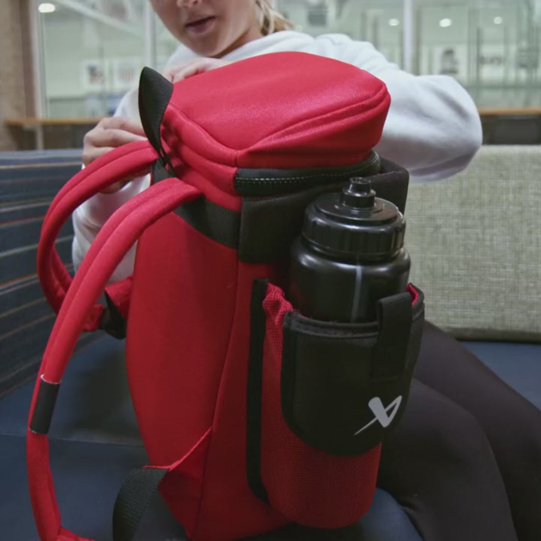 Illustrative example of bauer glove backpack