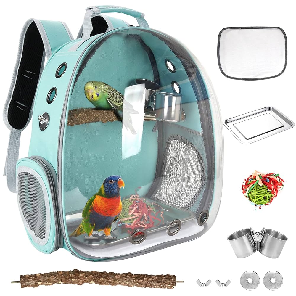 Illustrative example of bird carrier backpack