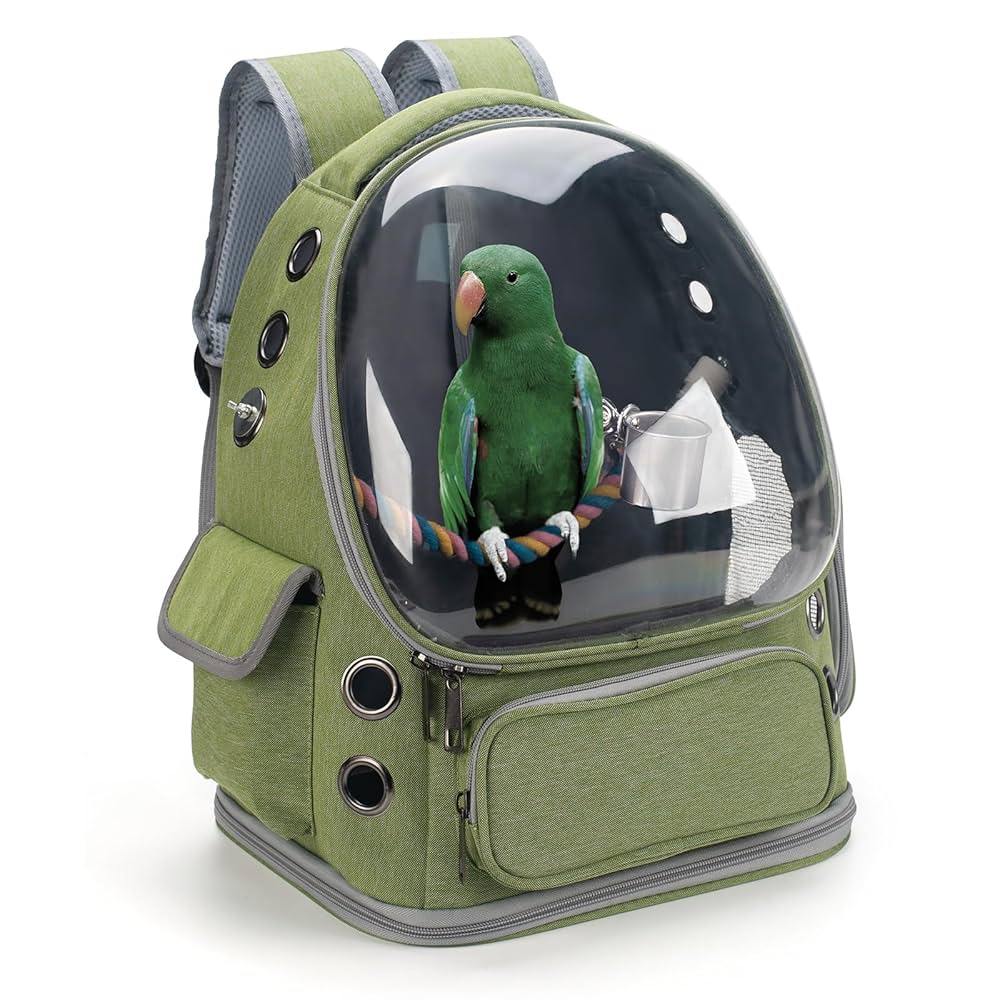 Illustrative example of bird carrier backpack