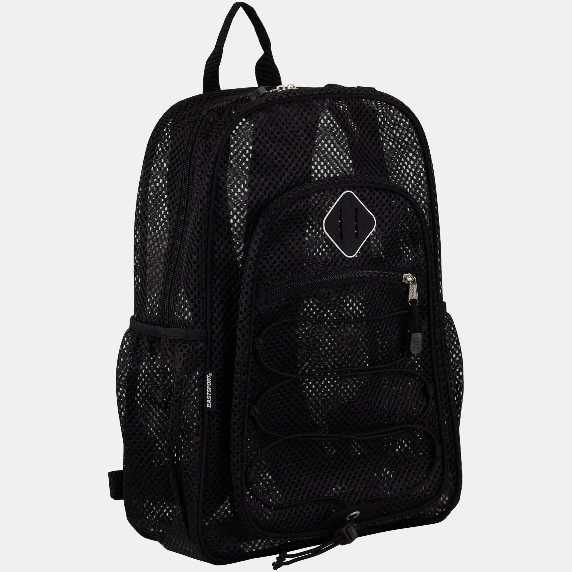 Illustrative example of black mesh backpack
