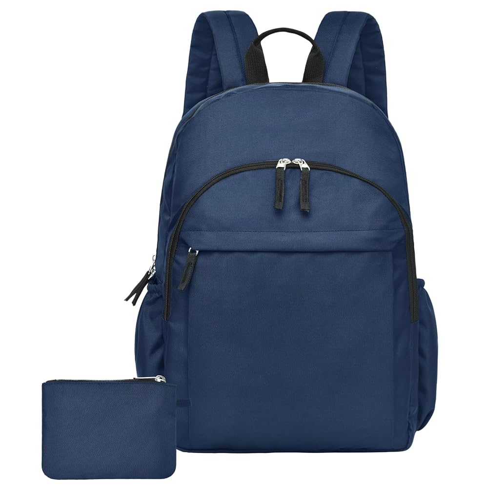 Illustrative example of blue navy backpack