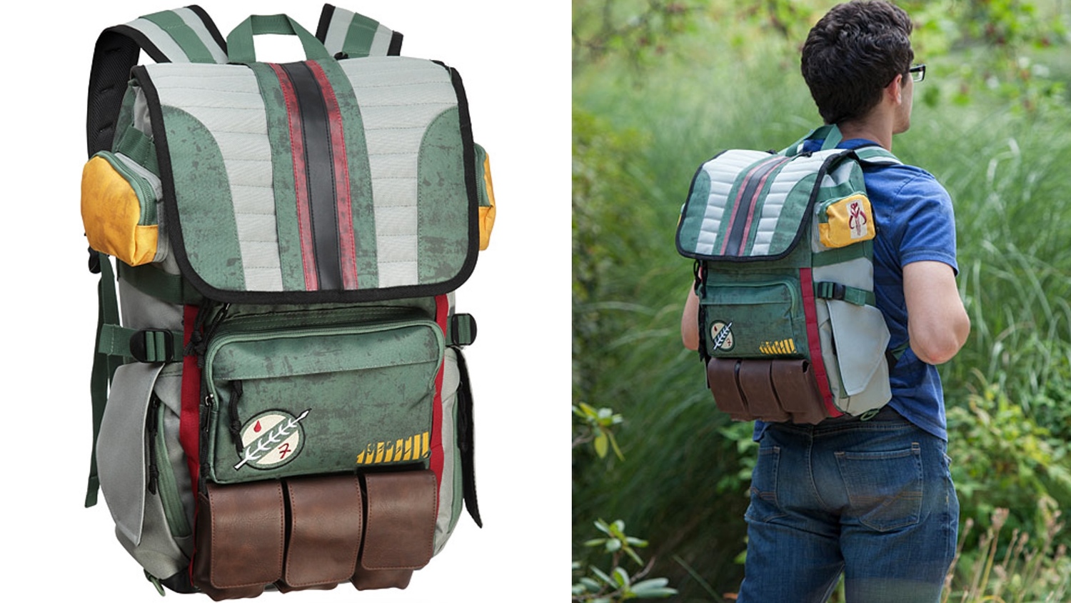 Illustrative example of boba fett backpack