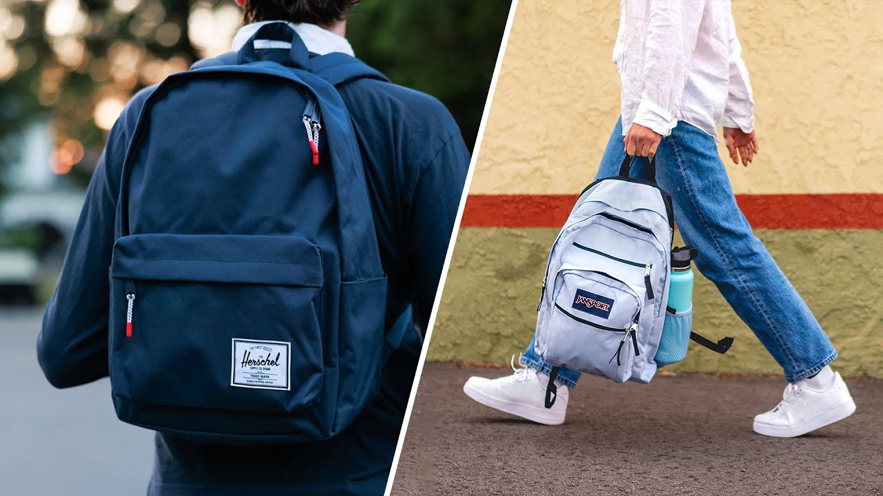 Illustrative example of bookbag vs backpack
