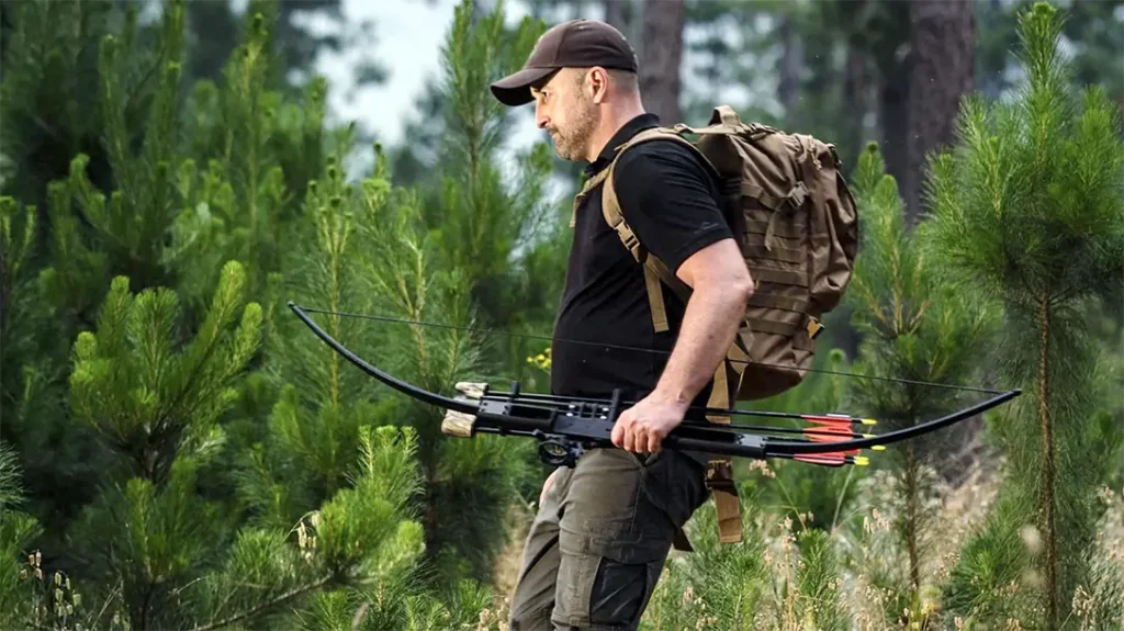 Illustrative example of bow and arrow backpack