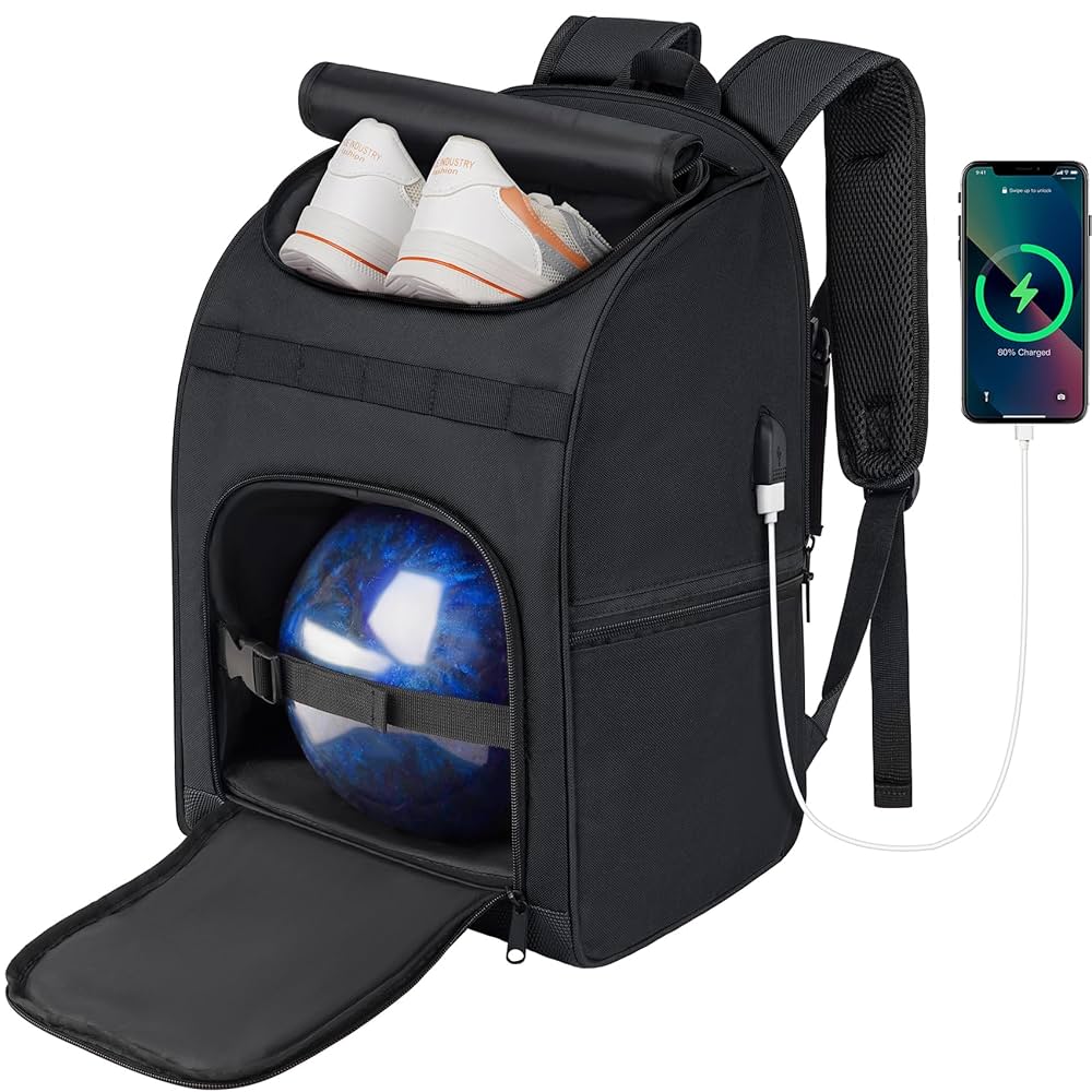 Illustrative example of bowling backpack