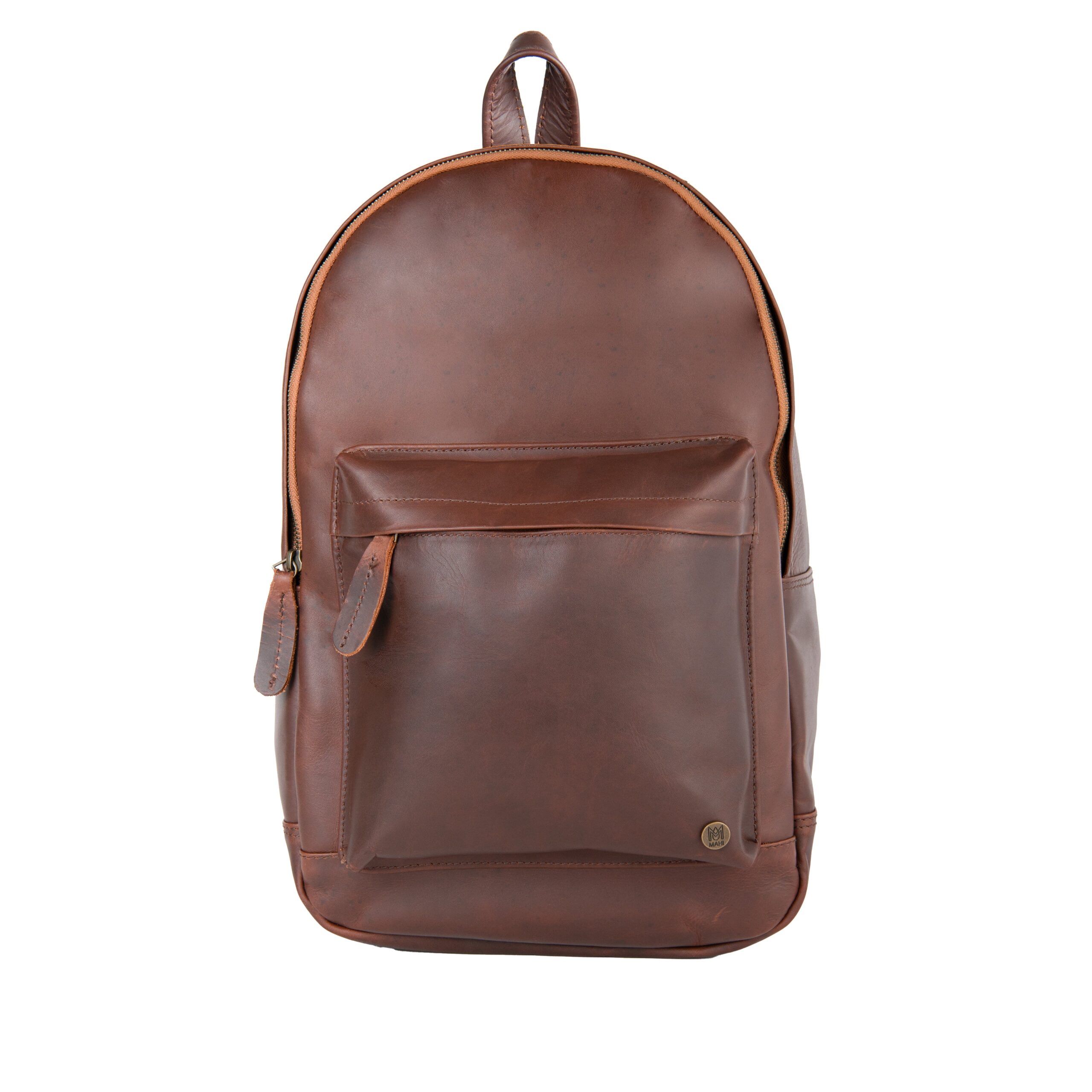Illustrative example of brown leather backpack