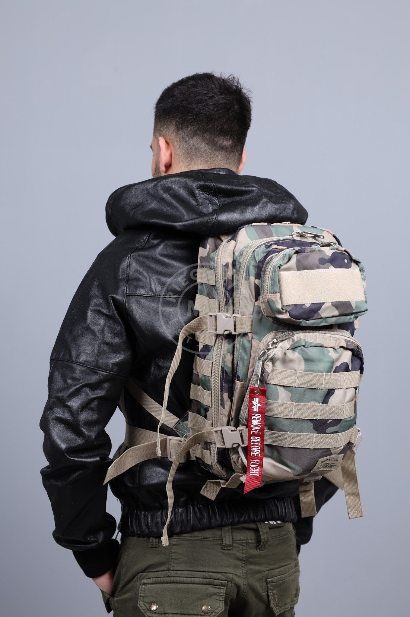 Illustrative example of camo backpack