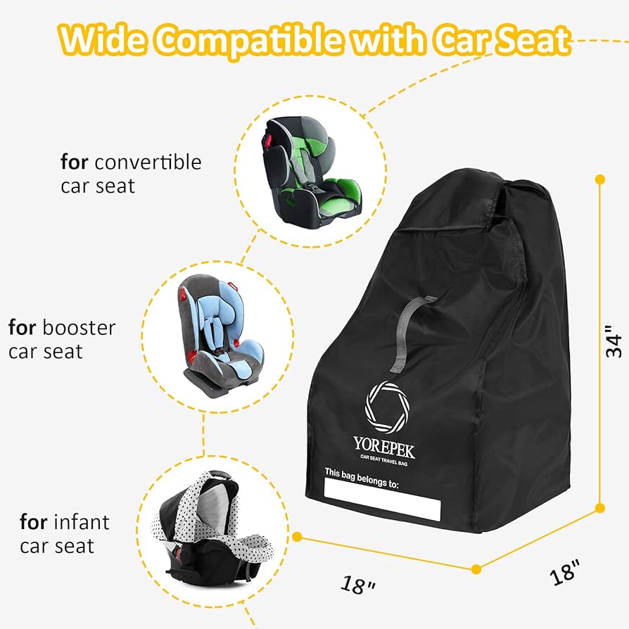 Illustrative example of car seat backpack