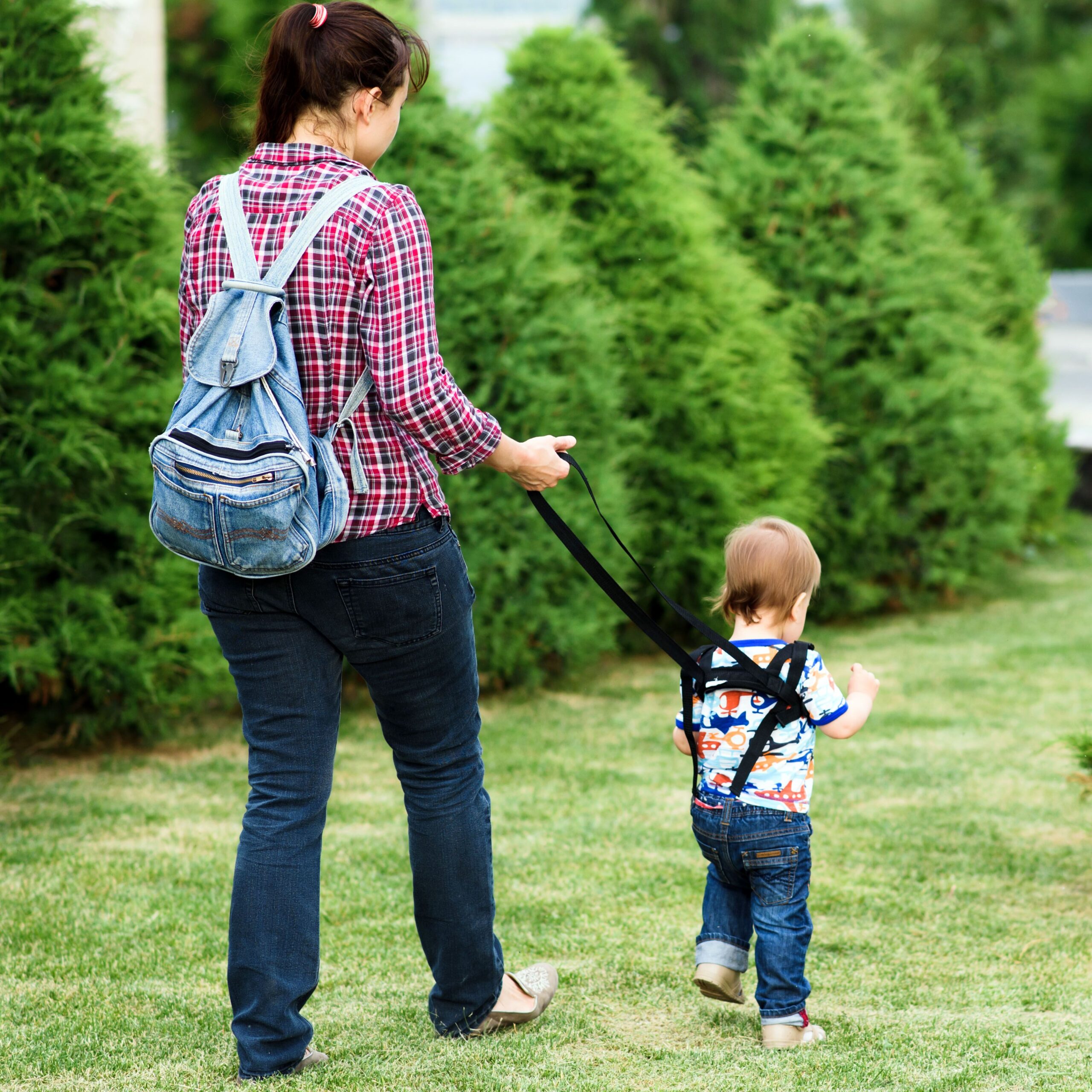 Illustrative example of child leash backpack
