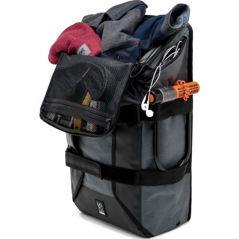 Illustrative example of chrome brigade backpack