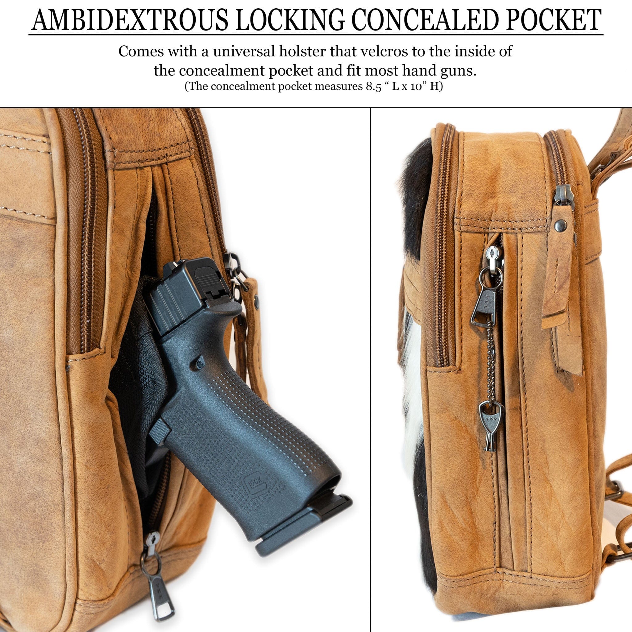 Illustrative example of conceal carry backpack