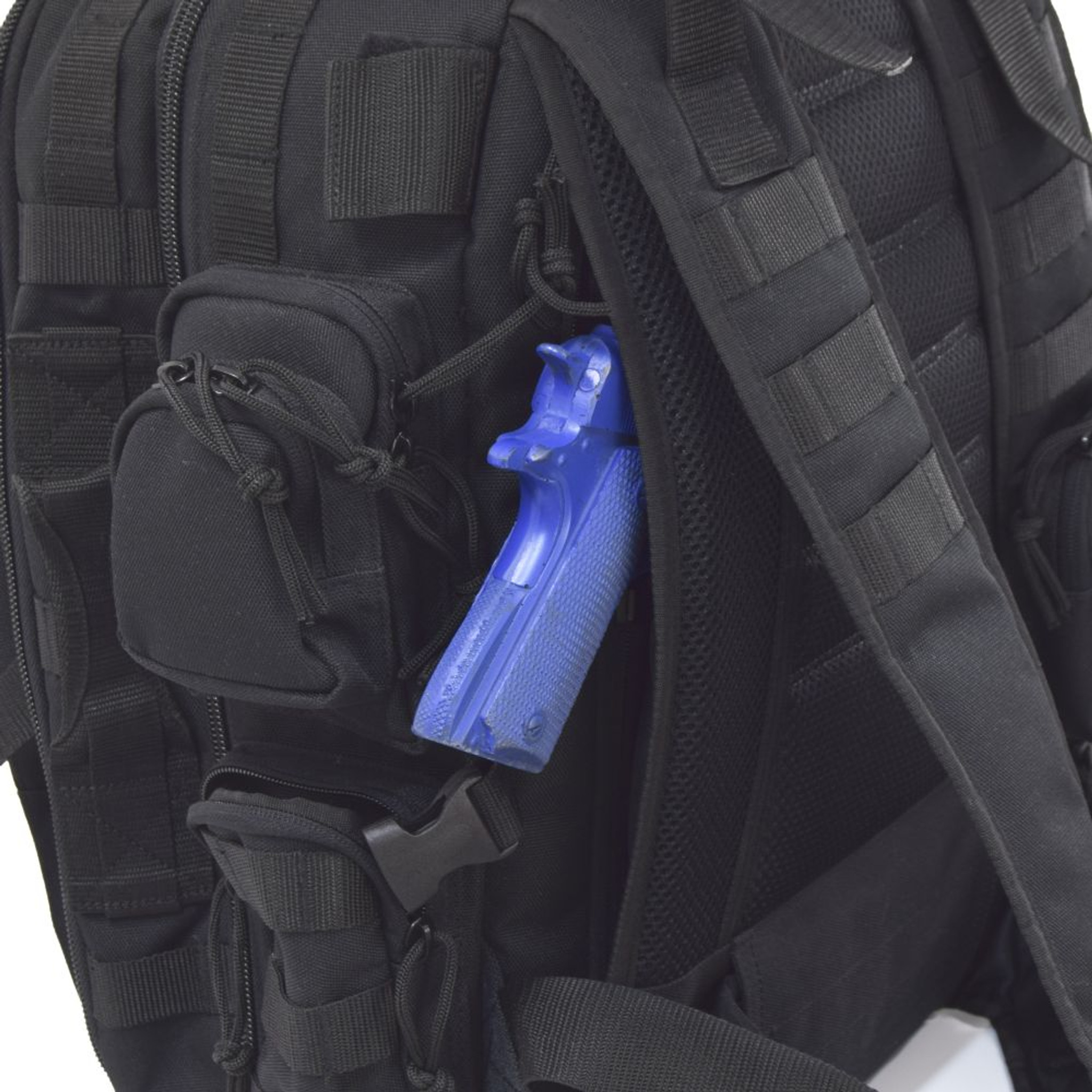 Illustrative example of concealed handgun backpack