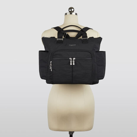 Illustrative example of convertible backpack crossbody