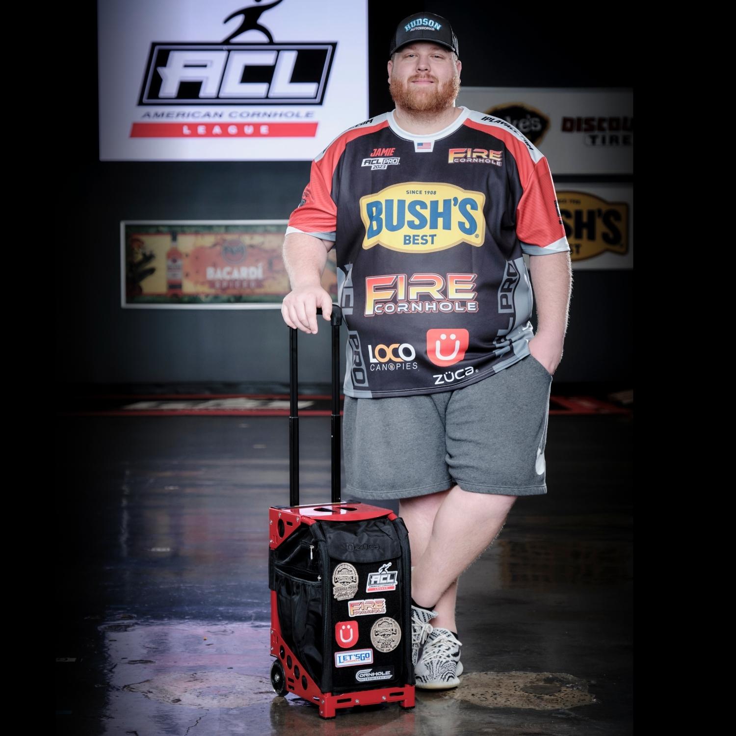 Illustrative example of cornhole backpack