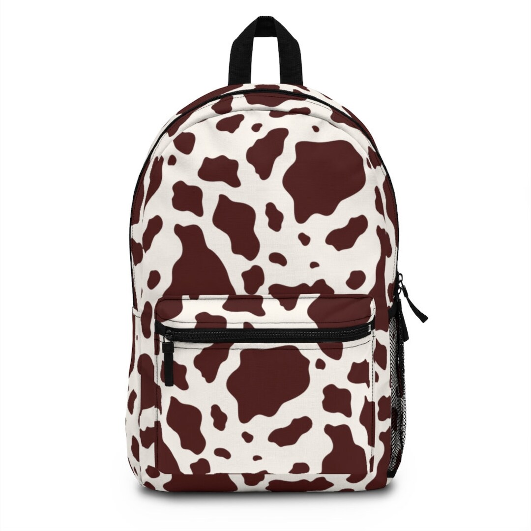 Illustrative example of cow print backpack