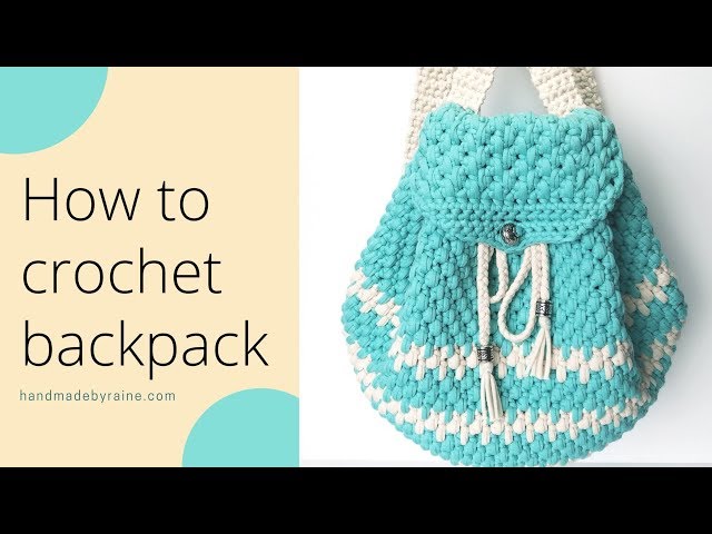 Illustrative example of crochet backpack pattern
