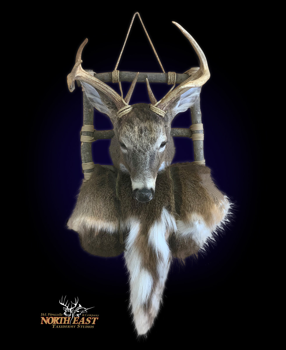 Illustrative example of deer backpack mount