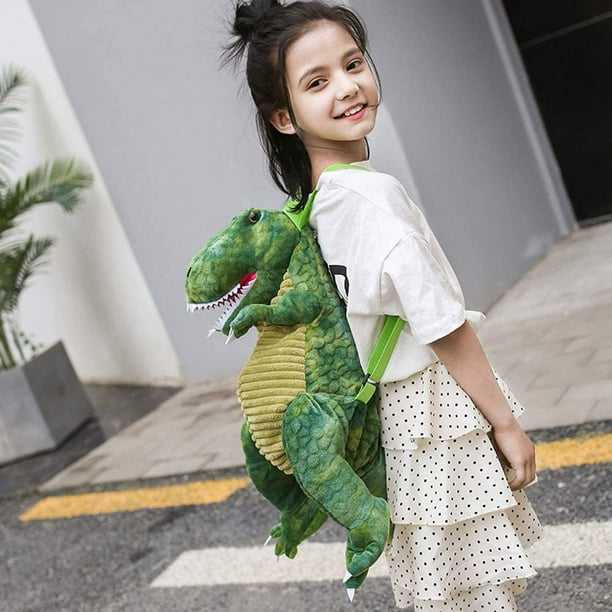 Illustrative example of dinosaur backpack with dinosaurs