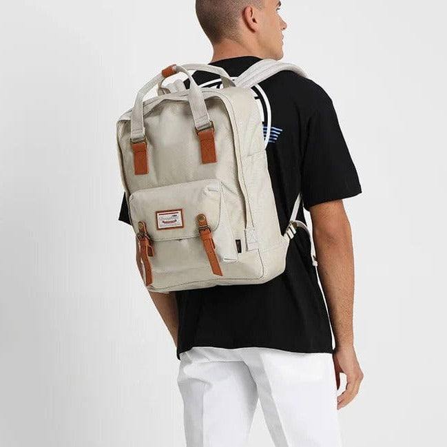 Illustrative example of doughnut macaroon backpack