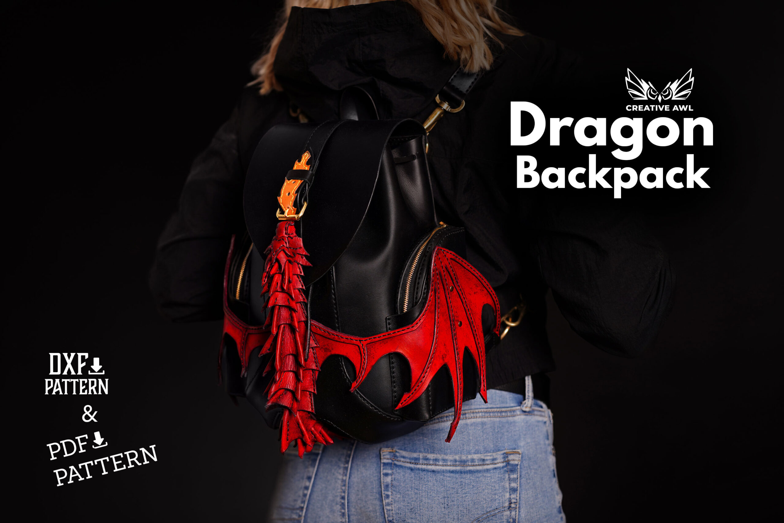 Illustrative example of dragon backpack