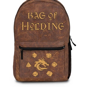 Illustrative example of dungeons and dragons backpack